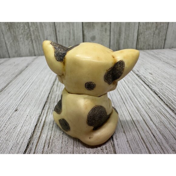 Vtg Harmony Kingdom Pot Belly's "Pete" Cat Kitten Figurine 2003 Hidden Yarn - Picture 3 of 11